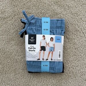 NWT Members mark girls shorts size 6/6x